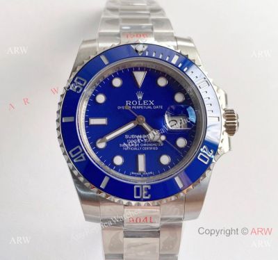 Rolex Submariner Smurf Blue Ceramic Noob 3135 Replica Watch (V10)